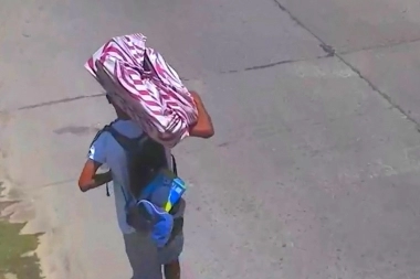 Sujeto que robó un TV y pequeñas pertenencias de una casa, cayó por las cámaras municipales