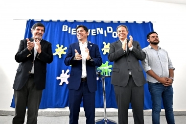 Kicillof y Sileoni visitaron a Cascallares y pidieron más recursos para la Provincia