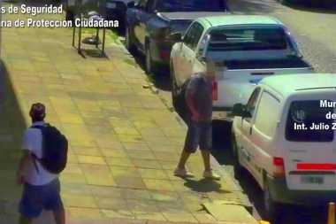 Captado por las cámaras, detuvieron a un sospechoso de robar vehículos con inhibidor de alarmas