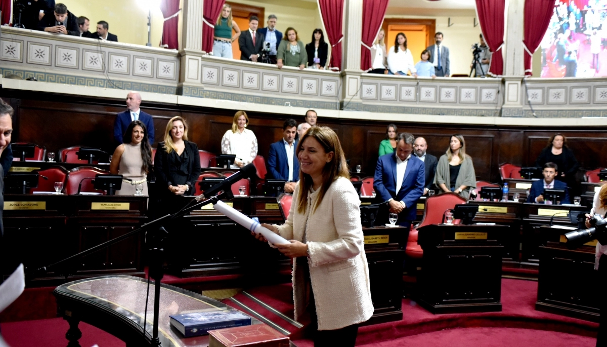 El PRO suma poder: Reich juró como vicepresidenta segunda del Senado bonaerense