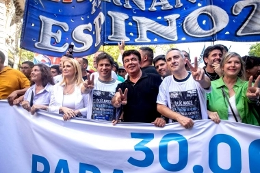 En el acto del 24 de marzo, Espinoza señaló que Milei “destrozó los sueños” de todos los argentinos