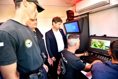 Kicillof sumó 250 agentes y nuevos drones a la Policía Rural de la Provincia