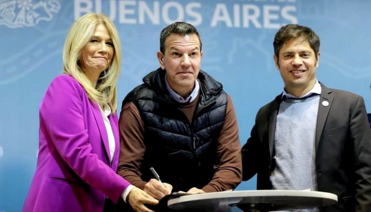 Sciaini firmó junto a Kicillof el desembolso del Fondo de Fortalecimiento Fiscal Municipal