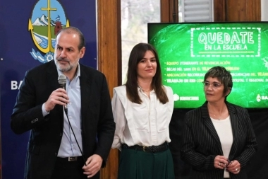 Susbielles lanzó el programa de “Quedate en la escuela” en Bahía Blanca: de qué trata