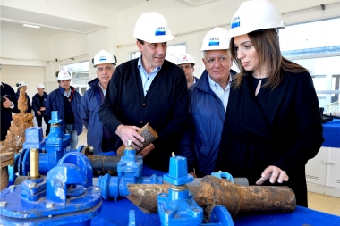 Vidal y Garro visitaron planta potabilizadora de ABSA en Ensenada para supervisar obras