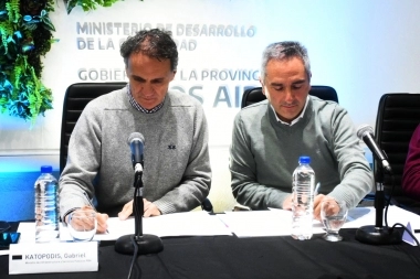 Katopodis y Larroque presentaron el programa “Abastecer Buenos Aires”: de qué trata