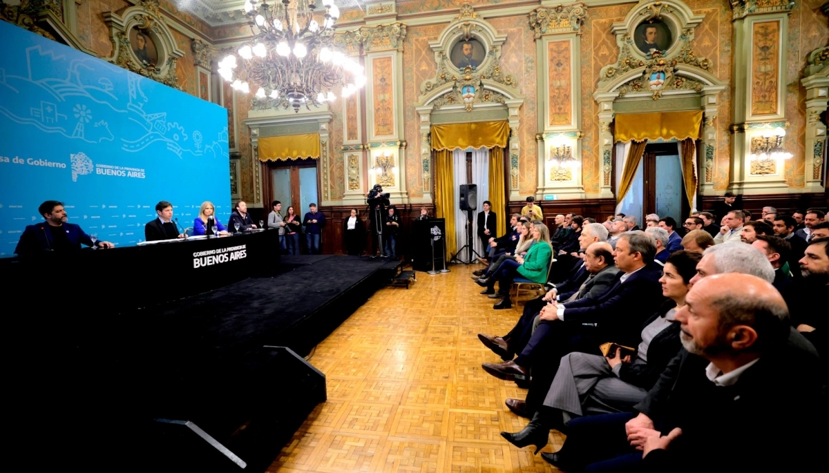 Cumbre con Kicillof en La Plata: intendentes valoraron la tercera cuota del Fondo para Municipios