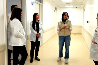 Soledad Martínez recorrió las mejoras en la Maternidad Santa Rosa de Vicente López