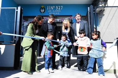 Agenda en Moreno: Kicillof inauguró un Jardín de Infantes y presentó una ronda de Negocios