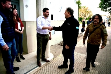 Egüen firmó un convenio con Javier Alonso para instalar un nuevo Centro de Monitoreo en 25 de Mayo