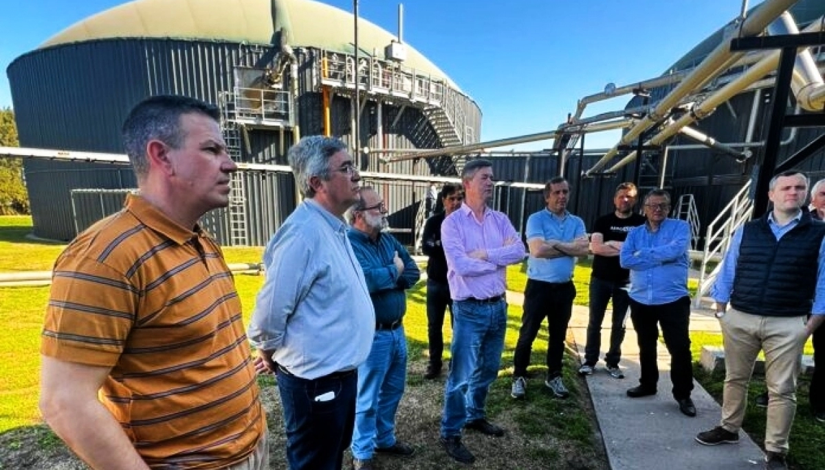 Sciaini recibió a Rodríguez en Roque Pérez y participaron de una reunión con el sector agrario