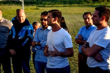 Mantegazza supervisó un operativo de control sobre zonas rurales de San Vicente