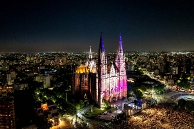Histórica obra en La Plata: inauguraron la nueva iluminación y sonido de la Catedral