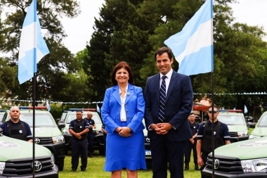 Junto a Bullrich, Ramón Lanús presentó 33 patrulleros nuevos para reforzar la seguridad de San Isidro