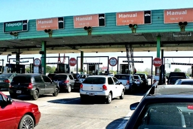 De cara al verano: Milei autorizó otro aumento para los peajes de las rutas nacionales