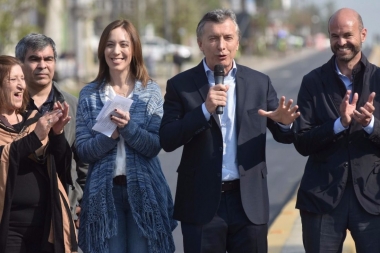 Macri y Vidal inauguraron primer tramo de obra en la Ruta Nacional 8 en San Miguel