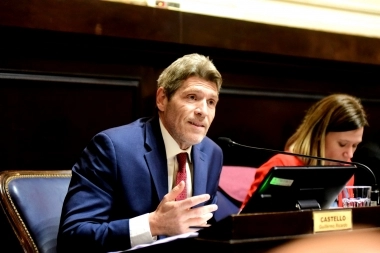 Castello destacó su adhesión al bloque libertario y criticó el Presupuesto “anacrónico” de Kicillof