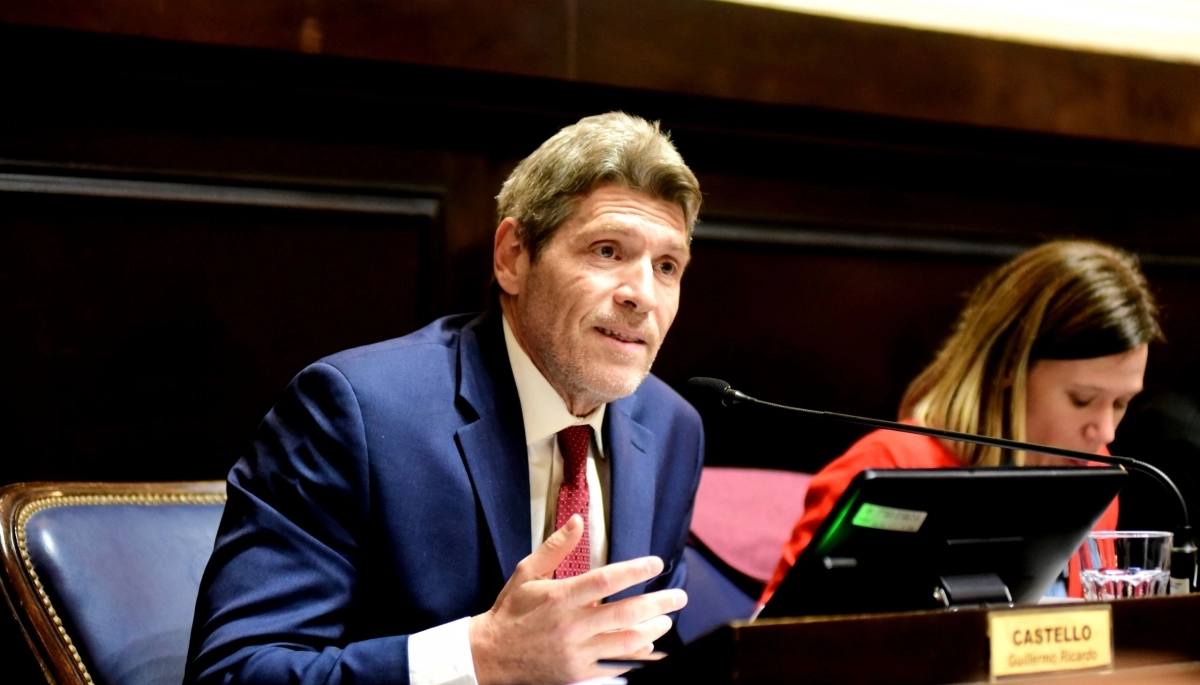 Castello destacó su adhesión al bloque libertario y criticó el Presupuesto “anacrónico” de Kicillof
