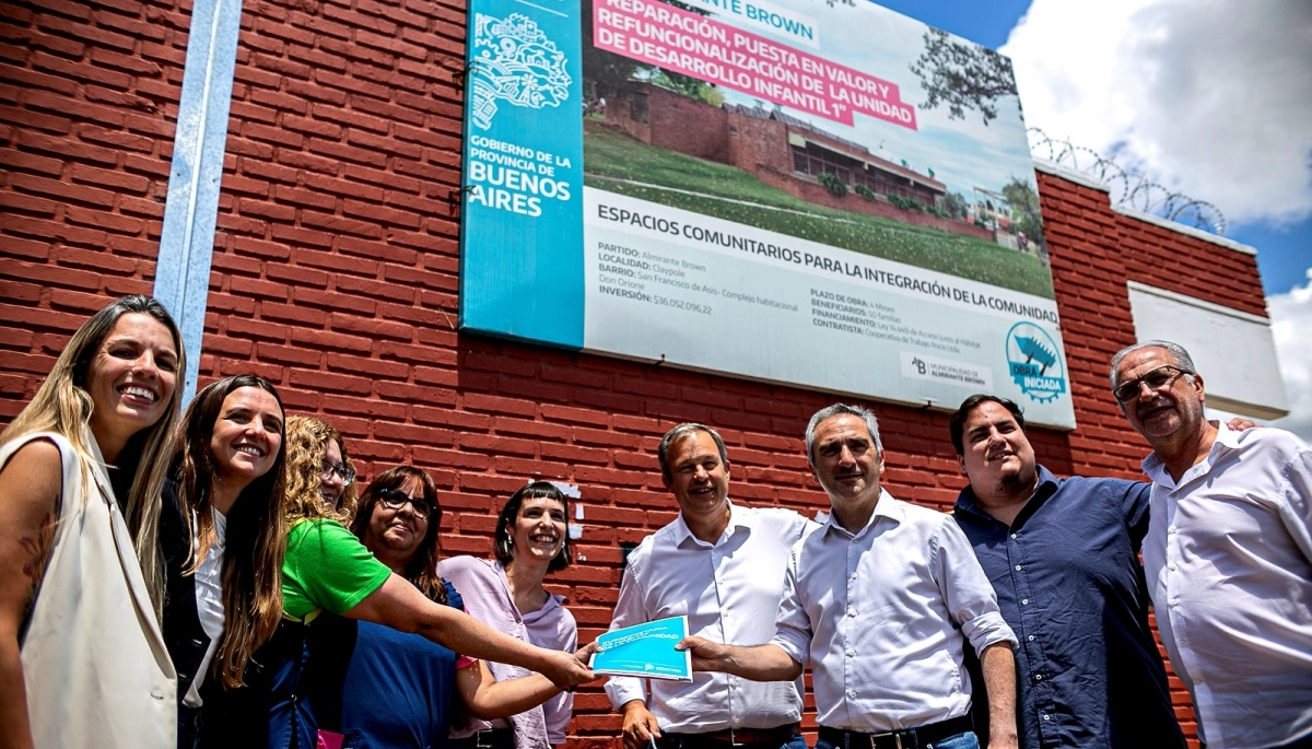 Cascallares y Larroque recorrieron una UDI e inauguraron una nueva sede “Envión” en Almirante Brown
