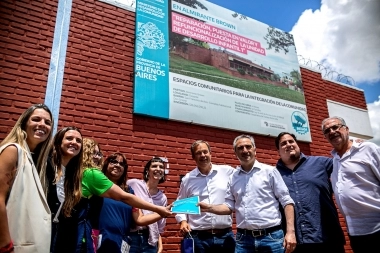 Cascallares y Larroque recorrieron una UDI e inauguraron una nueva sede “Envión” en Almirante Brown