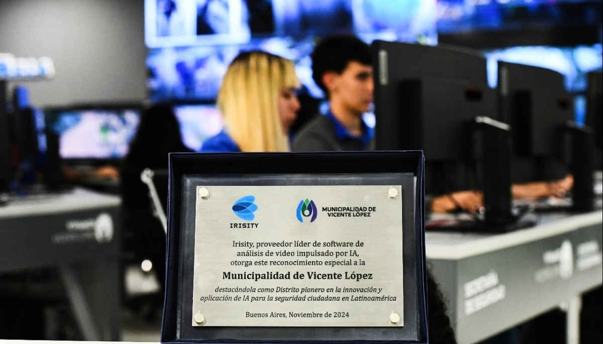 Vicente López recibió un reconocimiento internacional por aplicar la Inteligencia Artificial en seguridad