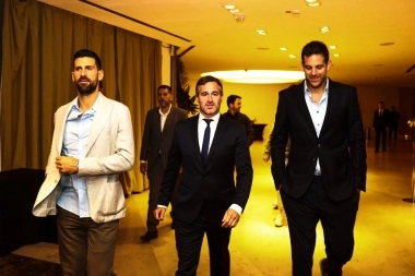 Tenistas históricos: Achával recibió a Del Potro y a Djokovic en el Hotel Hilton de Pilar