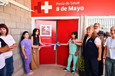 San Martín inauguró la Posta de Salud de Barrio 8 de Mayo