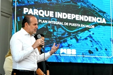 Susbielles presentó el avance de las obras en el Parque Independencia de Bahia Blanca