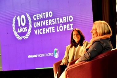 Soledad Martínez encabezó el acto por los 10 años del Centro Universitario de Vicente López