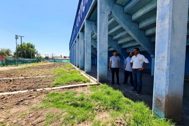 Dolores capital regional del deporte: avanzan las obras de la cancha de hockey y el microestadio