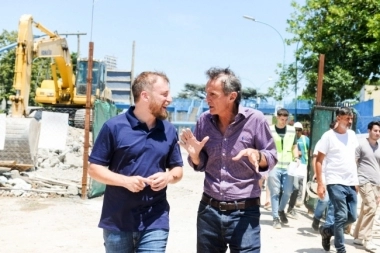 En Lomas de Zamora: Katopodis se reunió con Otermín para recorrer las obras viales de Temperley