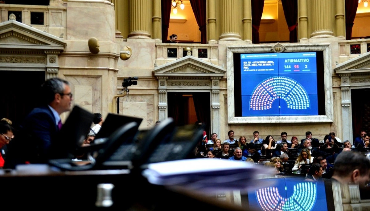 Con “mayoría absoluta”, el gobierno de Milei obtuvo la media sanción de la Ficha Limpia en Diputados