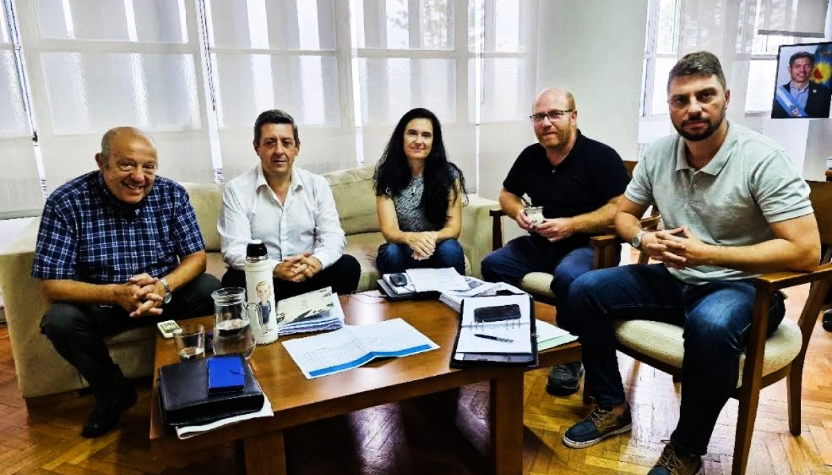 Wischnivetzky y Paredi se reunieron con Néstor Álvarez por obras en Mar Chiquita