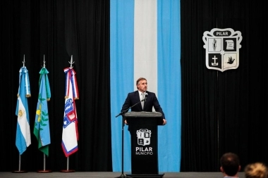 Achaval encabezó la Apertura de Sesiones de Pilar con anuncios y repaso de gestión