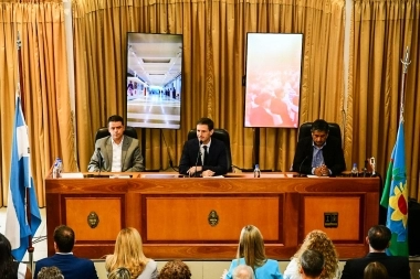 Mantegazza abrió sesiones en San Vicente e hizo un balance de su gestión con anuncios