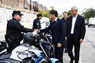 Kicillof visitó a uno de los escuderos del kicillofismo para inaugurar obras en infraestructura