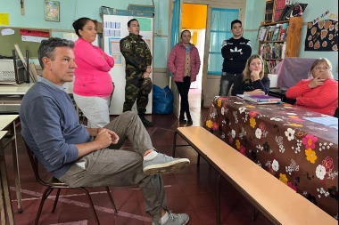 Roque Pérez: Sciaini recorrió zonas rurales ante la posibilidad de cortes de caminos