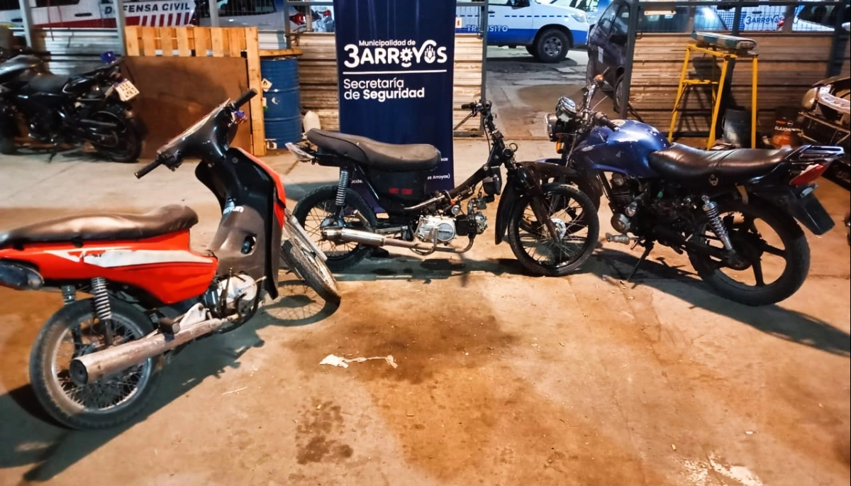 Operativos de Control de Tránsito en Tres Arroyos: secuestraron motos por infracciones