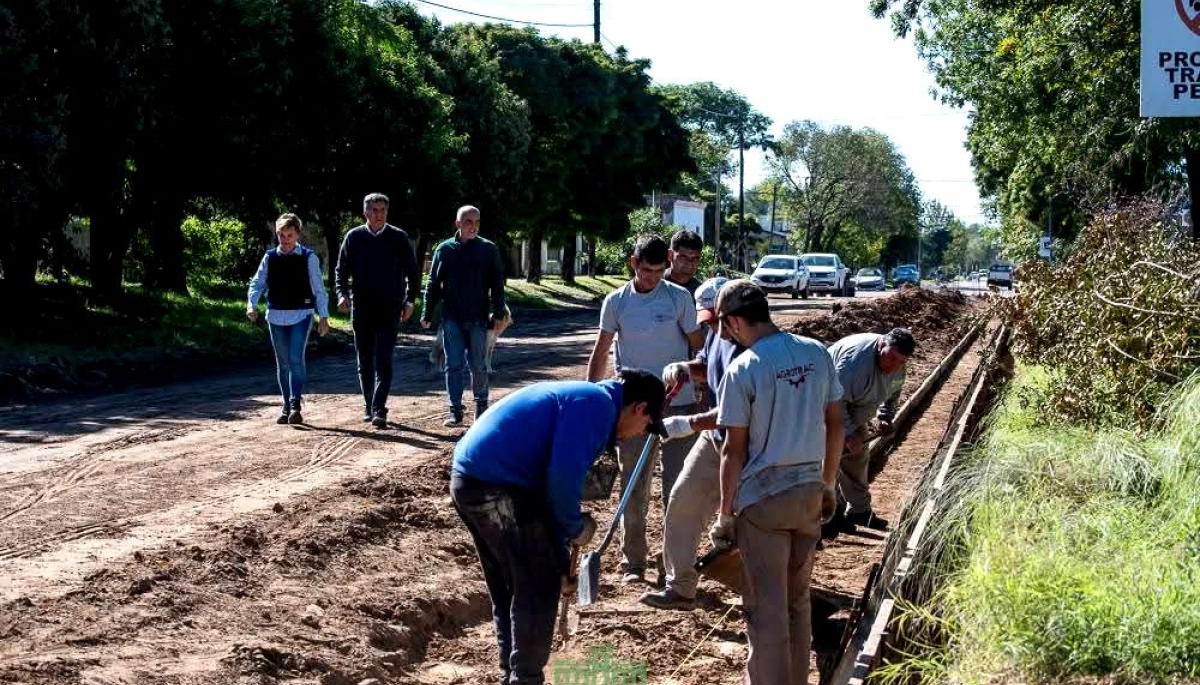 Rivadavia: Avanzan las obras y mejoras de servicios en Gonzalez Moreno