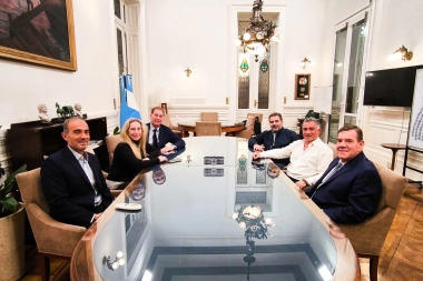 Karina Milei se mostró con Montenegro, Ritondo y Sanitlli: avanza alianza PRO-Libertaria en la Provincia