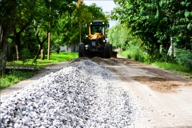 Obras viales y en plazas: San Vicente continúa con la Puesta en Valor del espacio público