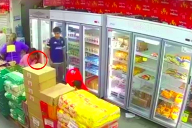 Futuro comprometido en Morón: una pareja robó un supermercado con un niño en brazos