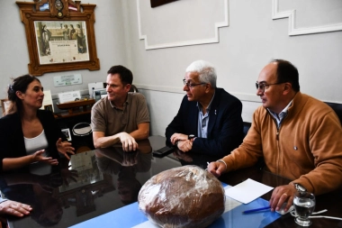 En Saladillo: Salomón recibió a las autoridades de la Universidad Provincial de Ezeiza