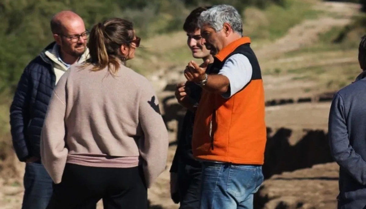 Neumann Losada recorrió la obra de la Ruta Nacional Nº35 y pidió acelerar con su reparación