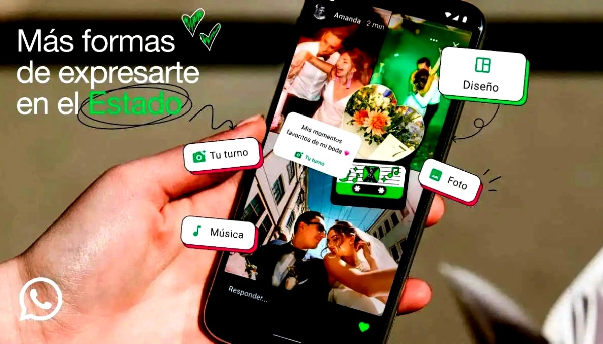 Collages, stickers, y la función “Tu Turno”: WhatsApp transformó los estados con una actualización
