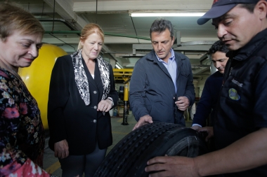 Massa y Stolbizer volvieron a hacer campaña juntos y visitaron PYMEs en Morón