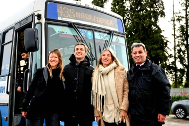 Por gestiones del intendente Mantegazza, la línea 435 inauguró un nuevo trayecto en San Vicente