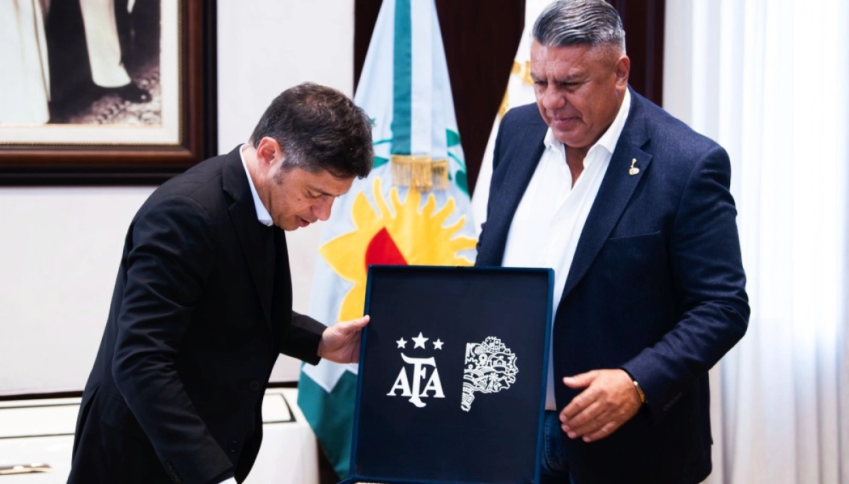 Kicillof y Tapia firmaron u convenio para que el Estadio Único de La Plata sea “la nueva casa de la Selección”