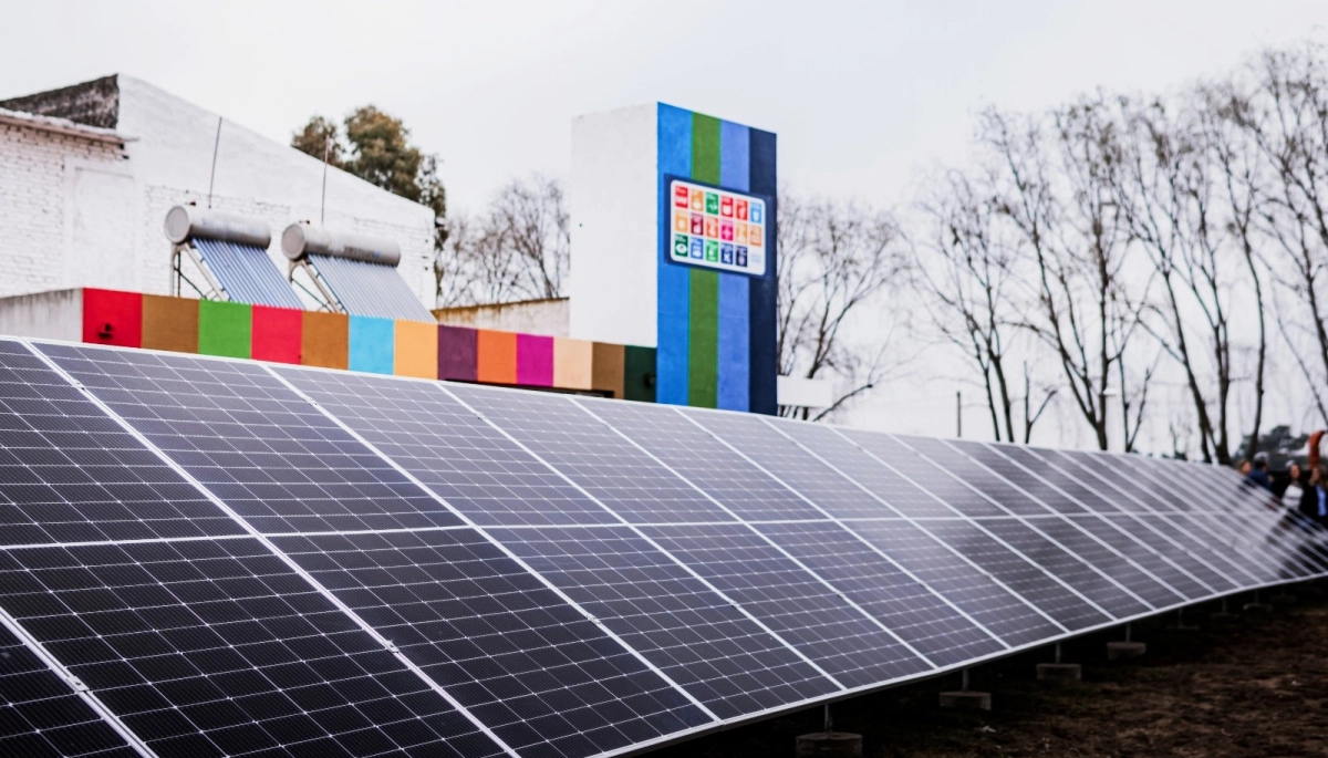 Política Ambiental: Flexas inauguró el primer Parque Solar Municipal para General Viamonte