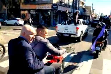Antecedentes violentos y contacto con barras: quién es el motoquero que salvó a Espert en Lomas de Zamora